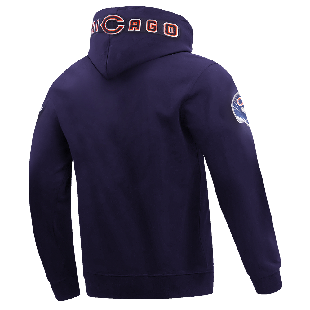 NFL CHICAGO BEARS CLASSIC CHENILLE CHANDAIL À CAPUCHON POUR HOMME (MARINE MINUIT)