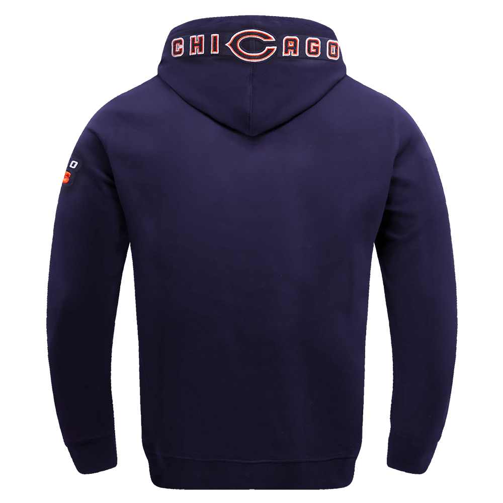 NFL CHICAGO BEARS CLASSIC CHENILLE CHANDAIL À CAPUCHON POUR HOMME (MARINE MINUIT)