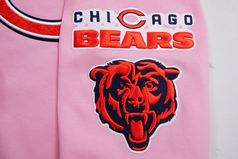 NFL CHICAGO BEARS CLASSIC CHENILLE CHANDAIL À CAPUCHON POUR HOMME (ROSE)