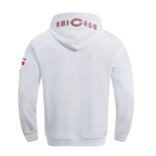 NFL CHICAGO BEARS CLASSIC CHENILLE MEN'S PULLOVER HOODIE (WHITE)