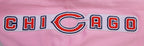 NFL CHICAGO BEARS CLASSIC CHENILLE MEN'S FULL ZIP HOODIE  (PINK)