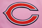 NFL CHICAGO BEARS CLASSIC CHENILLE MEN'S FULL ZIP HOODIE  (PINK)