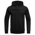 NFL CHICAGO BEARS TRIPLE BLACK MEN'S PULLOVER HOODIE (TRIPLE BLACK)