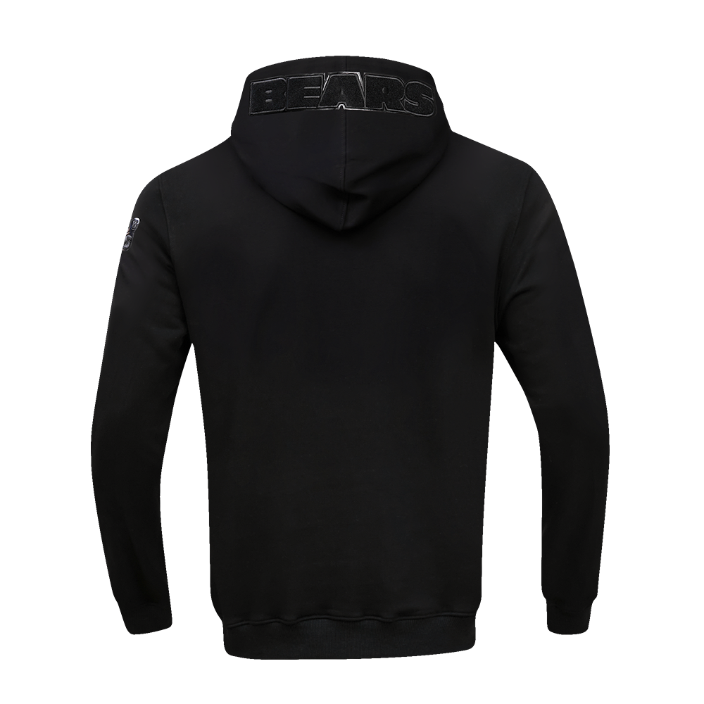 NFL CHICAGO BEARS TRIPLE BLACK CHANDAIL À CAPUCHON À GLISSIÈRE (TRIPLE NOIR)