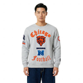 NFL CHICAGO BEARS OLD ENGLISH CHANDAIL À COL ROND EN MOLLETON POUR HOMME (GRIS CHINÉ)