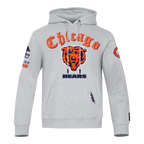NFL CHICAGO BEARS OLD ENGLISH CHANDAIL À CAPUCHON POUR HOMME (GRIS CHINÉ)