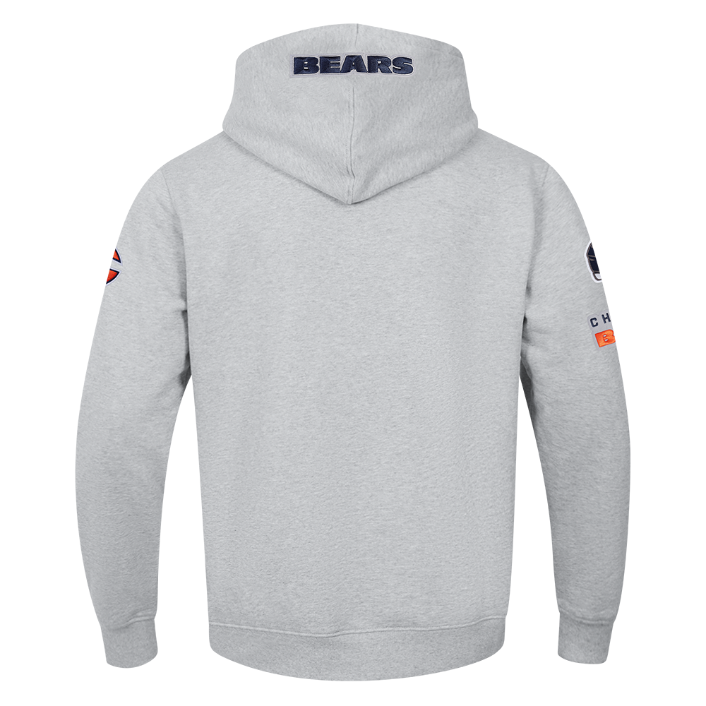 NFL CHICAGO BEARS OLD ENGLISH CHANDAIL À CAPUCHON POUR HOMME (GRIS CHINÉ)