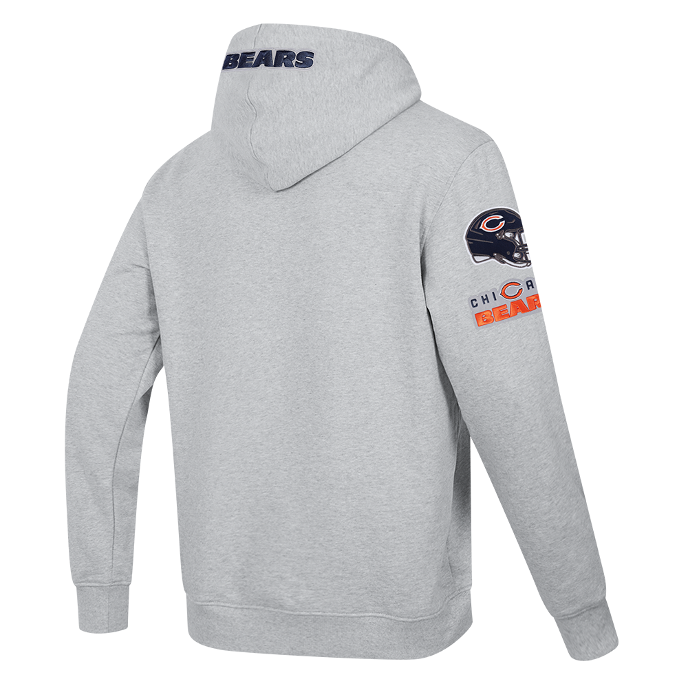 NFL CHICAGO BEARS OLD ENGLISH CHANDAIL À CAPUCHON POUR HOMME (GRIS CHINÉ)