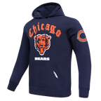 NFL CHICAGO BEARS OLD ENGLISH CHANDAIL À CAPUCHON POUR HOMME (MARINE MINUIT)