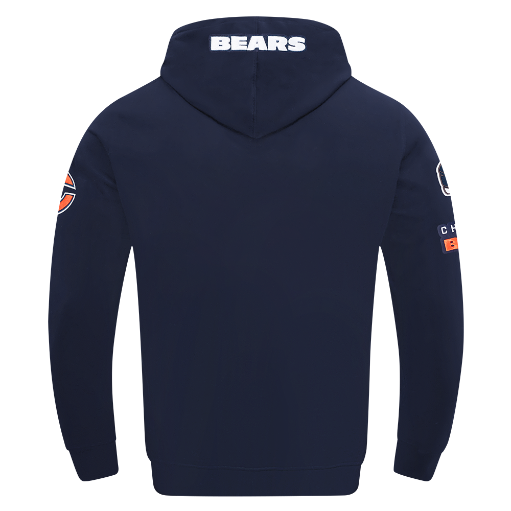 NFL CHICAGO BEARS OLD ENGLISH CHANDAIL À CAPUCHON POUR HOMME (MARINE MINUIT)