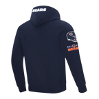 NFL CHICAGO BEARS OLD ENGLISH CHANDAIL À CAPUCHON POUR HOMME (MARINE MINUIT)