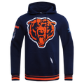 NFL CHICAGO BEARS CHANDAIL À CAPUCHON MASHUP CÔTELÉ POUR HOMME (MARINE MINUIT/ORANGE/MARINE MINUIT)