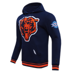NFL CHICAGO BEARS CHANDAIL À CAPUCHON MASHUP CÔTELÉ POUR HOMME (MARINE MINUIT/ORANGE/MARINE MINUIT)