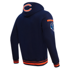 NFL CHICAGO BEARS CHANDAIL À CAPUCHON MASHUP CÔTELÉ POUR HOMME (MARINE MINUIT/ORANGE/MARINE MINUIT)