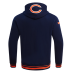 NFL CHICAGO BEARS CHANDAIL À CAPUCHON MASHUP CÔTELÉ POUR HOMME (MARINE MINUIT/ORANGE/MARINE MINUIT)