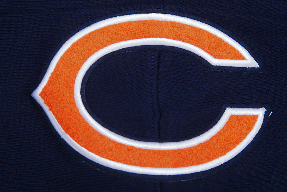 NFL CHICAGO BEARS CHANDAIL À CAPUCHON MASHUP CÔTELÉ POUR HOMME (MARINE MINUIT/ORANGE/MARINE MINUIT)