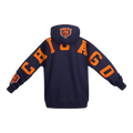 NFL CHICAGO BEARS WINGSPAN MEN'S DROP SHOULDER FLEECE PULLOVER HOODIE (MIDNIGHT NAVY)