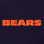 NFL CHICAGO BEARS WINGSPAN MEN'S DROP SHOULDER FLEECE PULLOVER HOODIE (MIDNIGHT NAVY)