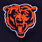 NFL CHICAGO BEARS WINGSPAN MEN'S DROP SHOULDER FLEECE PULLOVER HOODIE (MIDNIGHT NAVY)