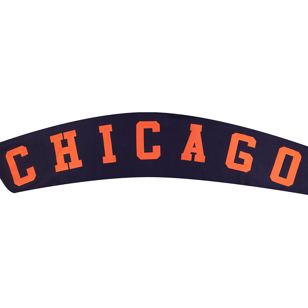 NFL CHICAGO BEARS WINGSPAN MEN'S DROP SHOULDER FLEECE PULLOVER HOODIE (MIDNIGHT NAVY)