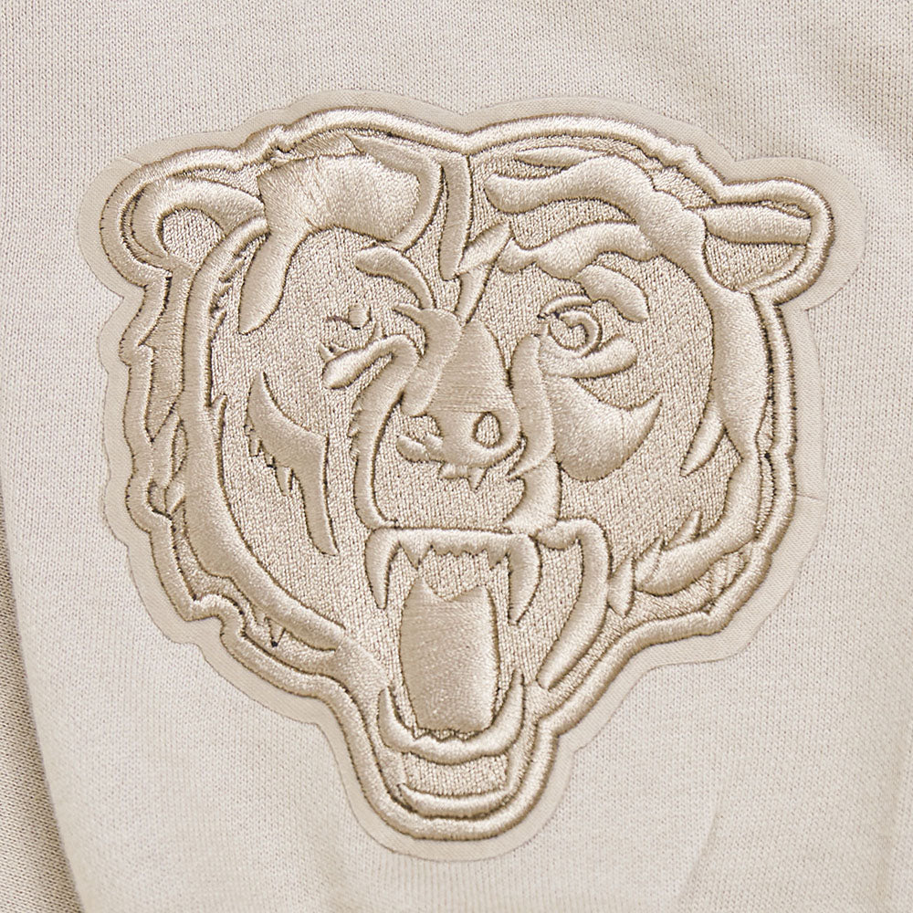 NFL CHICAGO BEARS WINGSPAN CHANDAIL À CAPUCHON EN MOLLETON À ÉPAULES TOMBANTES POUR HOMME (TAUPE)
