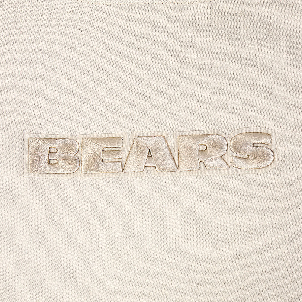 NFL CHICAGO BEARS WINGSPAN CHANDAIL À CAPUCHON EN MOLLETON À ÉPAULES TOMBANTES POUR HOMME (TAUPE)