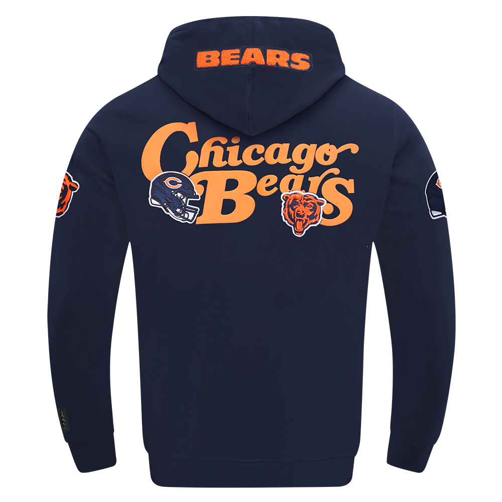 NFL CHICAGO BEARS SOUVENIR CHANDAIL À CAPUCHON EN MOLLETON POUR HOMME (MARINE MINUIT)