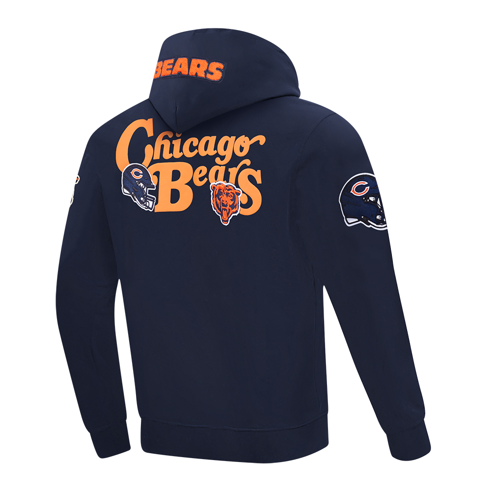 NFL CHICAGO BEARS SOUVENIR CHANDAIL À CAPUCHON EN MOLLETON POUR HOMME (MARINE MINUIT)