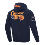 NFL CHICAGO BEARS SOUVENIR CHANDAIL À CAPUCHON EN MOLLETON POUR HOMME (MARINE MINUIT)
