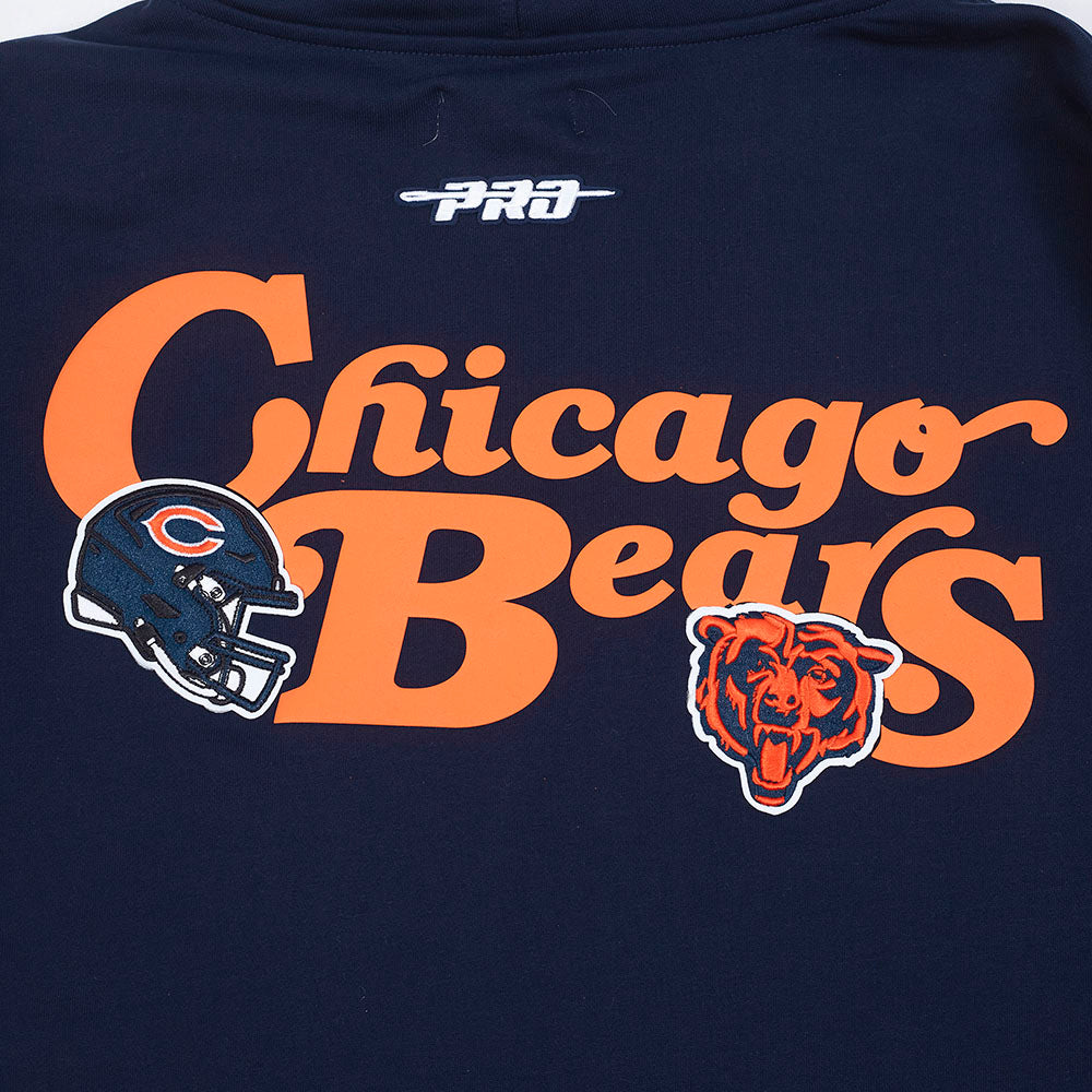 NFL CHICAGO BEARS SOUVENIR CHANDAIL À CAPUCHON EN MOLLETON POUR HOMME (MARINE MINUIT)