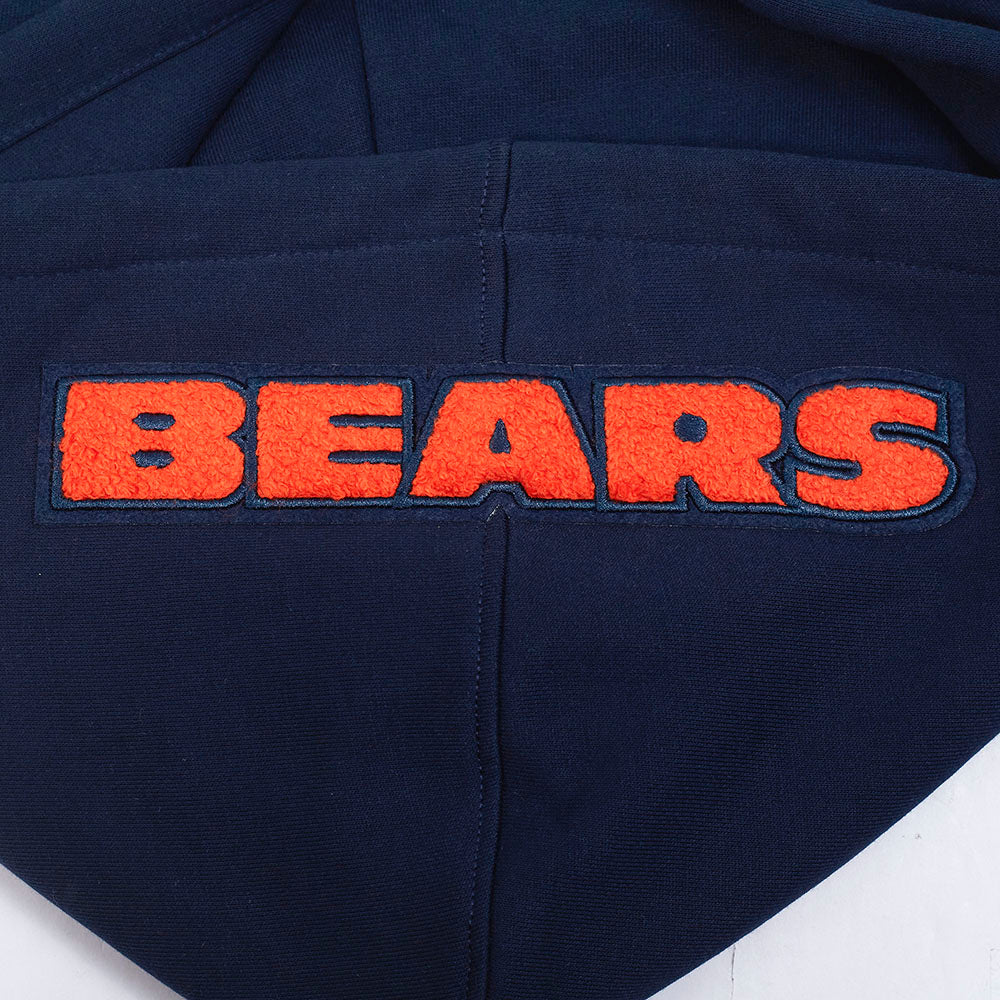 NFL CHICAGO BEARS SOUVENIR CHANDAIL À CAPUCHON EN MOLLETON POUR HOMME (MARINE MINUIT)