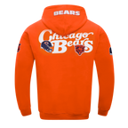 NFL CHICAGO BEARS SOUVENIR MEN'S FLEECE PULLOVER HOODIE (ORANGE)