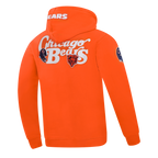 NFL CHICAGO BEARS SOUVENIR MEN'S FLEECE PULLOVER HOODIE (ORANGE)
