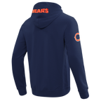 NFL CHICAGO BEARS CLASSIC WIND SUIT MEN'S WOVEN FULL ZIP PULLOVER HOODIE (MIDNIGHT NAVY)