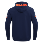 NFL CHICAGO BEARS CLASSIC WIND SUIT MEN'S WOVEN FULL ZIP PULLOVER HOODIE (MIDNIGHT NAVY)