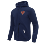 NFL CHICAGO BEARS CLASSIC ICON CHANDAIL À CAPUCHON À GLISSIÈRE POUR HOMME (MARINE MINUIT)