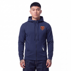 NFL CHICAGO BEARS CLASSIC ICON CHANDAIL À CAPUCHON À GLISSIÈRE POUR HOMME (MARINE MINUIT)