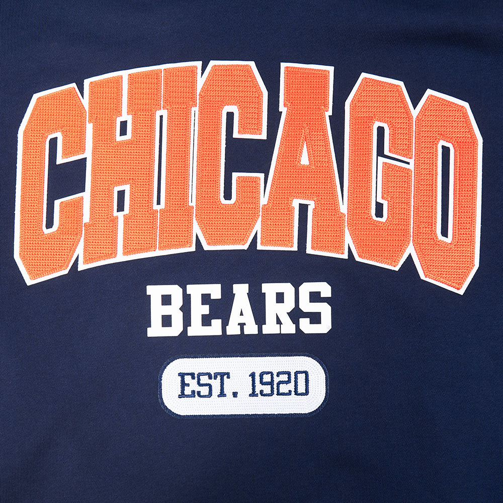 NFL CHICAGO BEARS CITY ARCH CHANDAIL À CAPUCHON EN MOLLETON POUR HOMME (MARINE MINUIT)