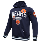 NFL CHICAGO BEARS LETTERMAN CHANDAIL À CAPUCHON POUR HOMME (MARINE MINUIT)