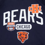 NFL CHICAGO BEARS LETTERMAN CHANDAIL À CAPUCHON POUR HOMME (MARINE MINUIT)