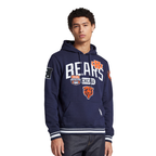 NFL CHICAGO BEARS LETTERMAN CHANDAIL À CAPUCHON POUR HOMME (MARINE MINUIT)
