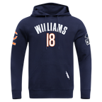 NFL CHICAGO BEARS CALEB WILLIAMS #18 CLASSIC PNN MEN'S DK PO HOODIE (MIDNIGHT NAVY)