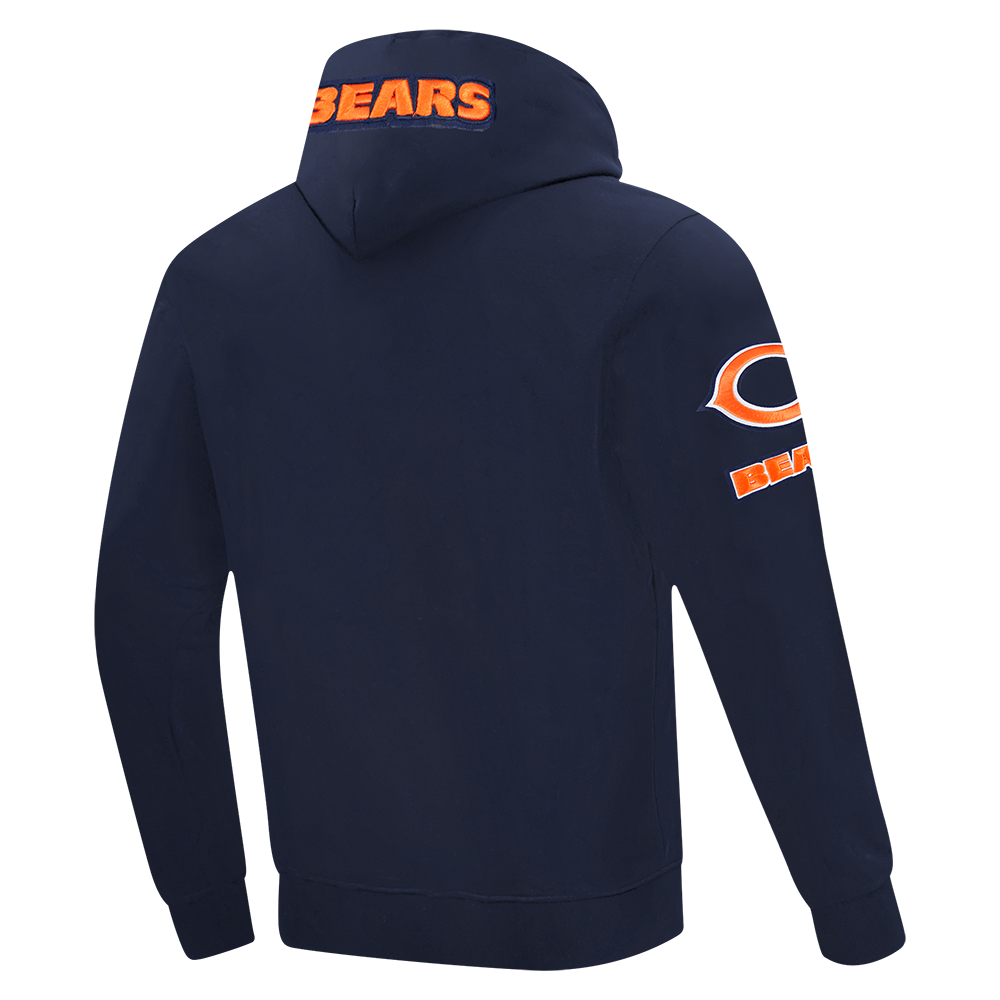 NFL CHICAGO BEARS CALEB WILLIAMS #18 CLASSIC PNN MEN'S DK PO HOODIE (MIDNIGHT NAVY)