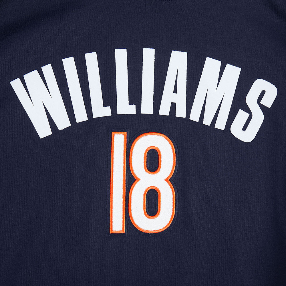 NFL CHICAGO BEARS CALEB WILLIAMS #18 CLASSIC PNN MEN'S DK PO HOODIE (MIDNIGHT NAVY)