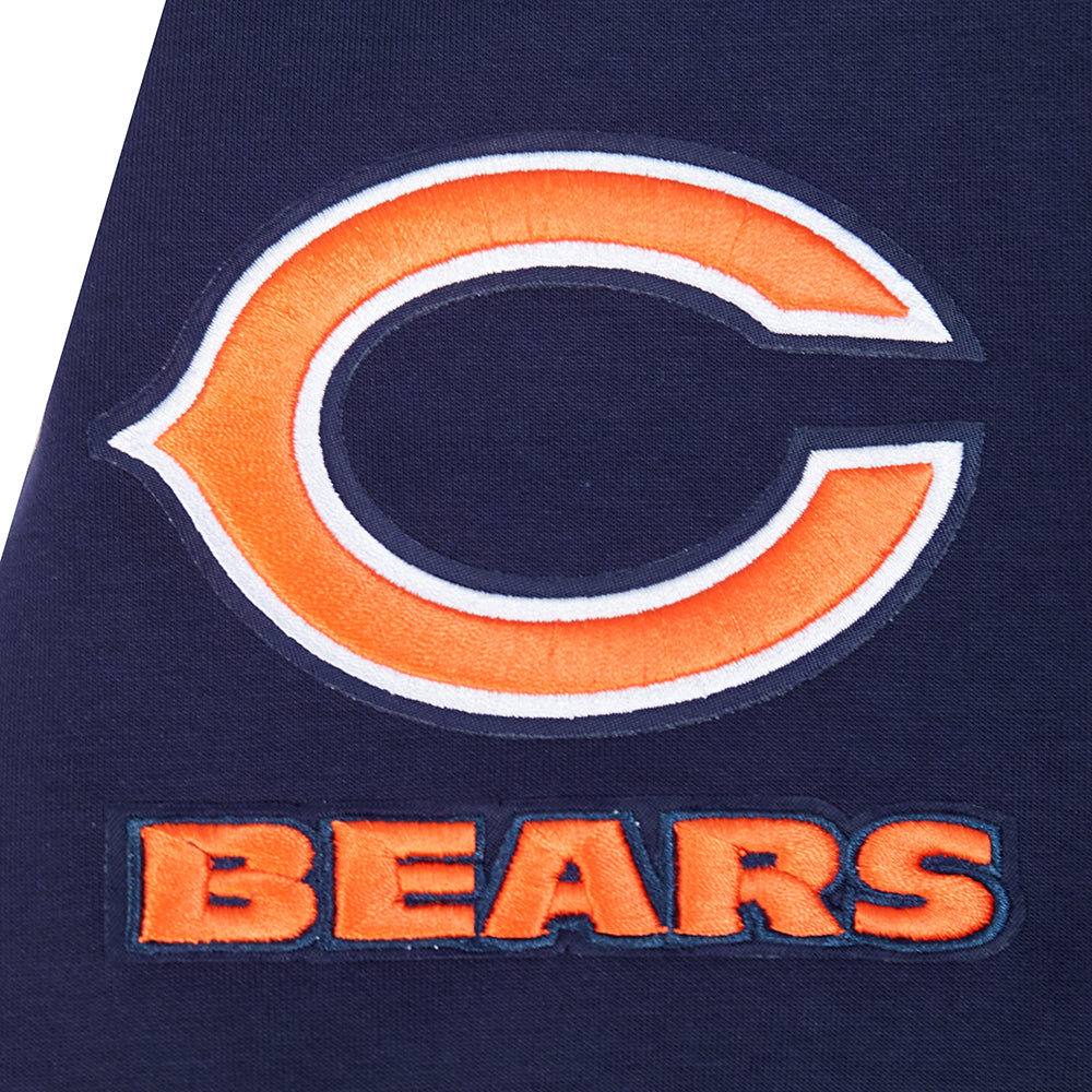 NFL CHICAGO BEARS CLASSIC CHENILLE CHANDAIL À CAPUCHON À GLISSIÈRE POUR HOMME (MARINE MINUIT)