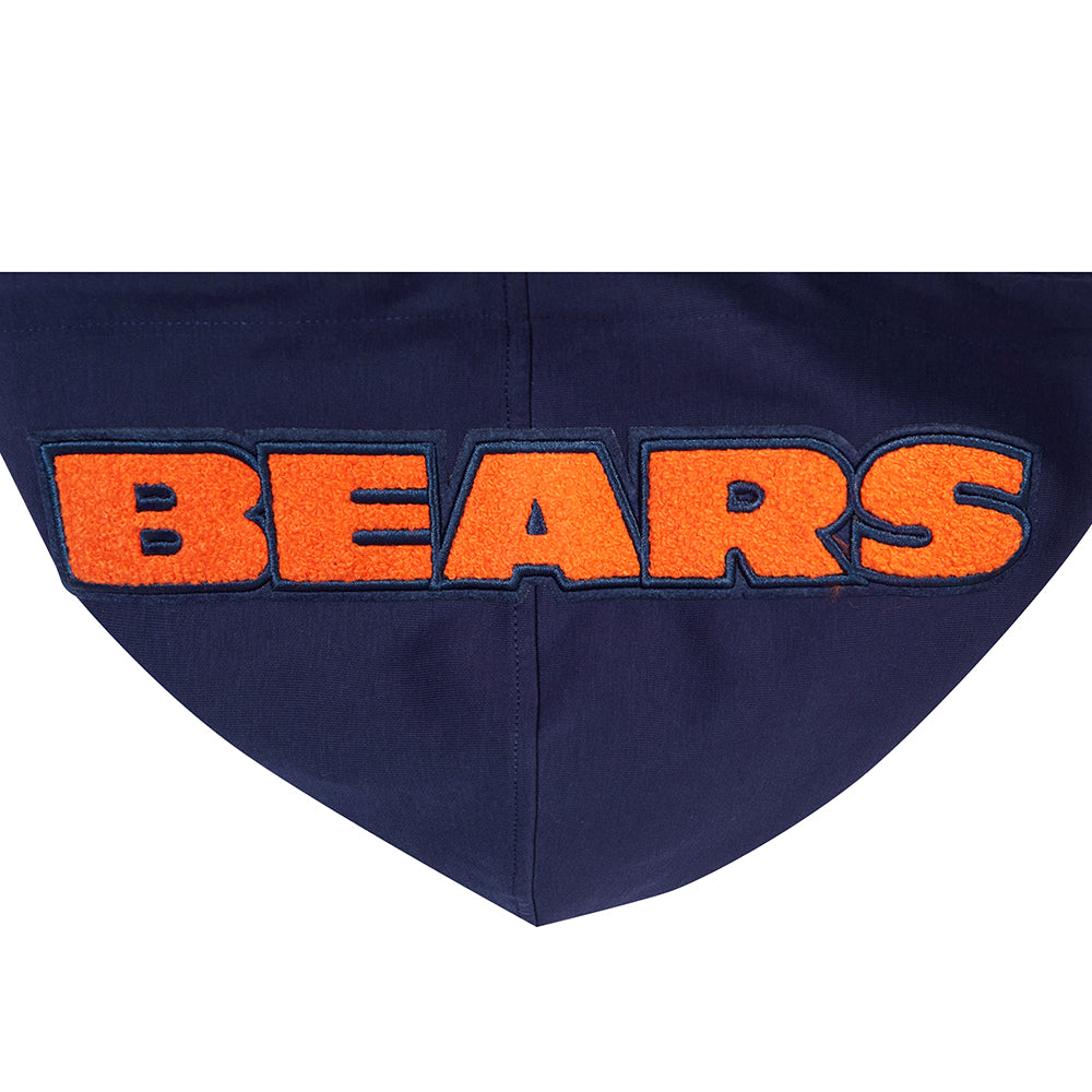NFL CHICAGO BEARS CLASSIC CHENILLE CHANDAIL À CAPUCHON À GLISSIÈRE POUR HOMME (MARINE MINUIT)
