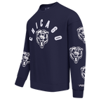 NFL CHICAGO BEARS CHANDAIL OUATÉ À COL ROND POUR HOMME (MARINE MINUIT)