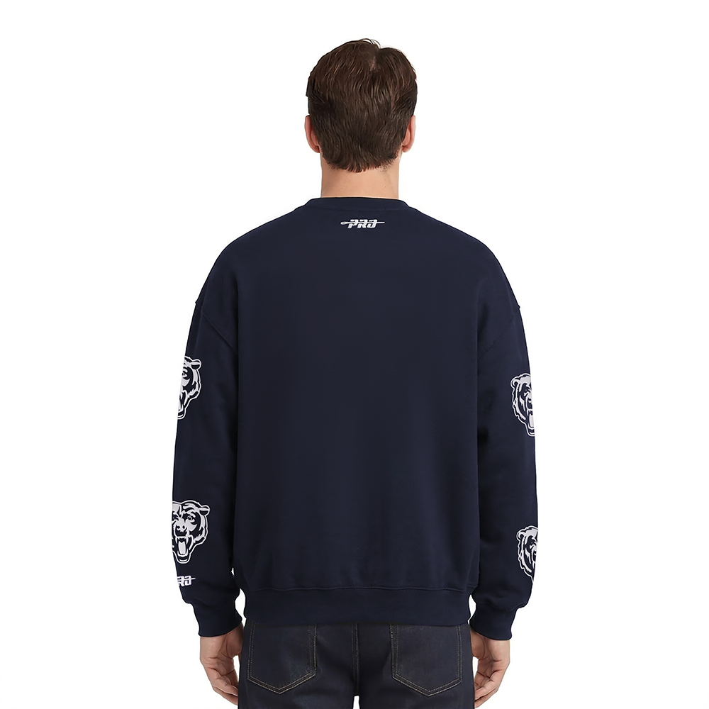 NFL CHICAGO BEARS MEN'S CREWNECK SWEATSHIRT (MIDNIGHT NAVY)