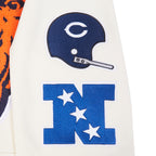 NFL CHICAGO BEARS RETRO CLASSICS CHANDAIL À CAPUCHON POUR HOMME (COQUILLE D'ŒUF/MARINE MINUIT)