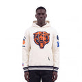 NFL CHICAGO BEARS RETRO CLASSICS CHANDAIL À CAPUCHON POUR HOMME (COQUILLE D'ŒUF/MARINE MINUIT)